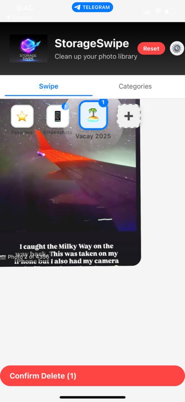 StorageSwipe albums